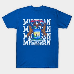 Michigan State Flag Design T-Shirt